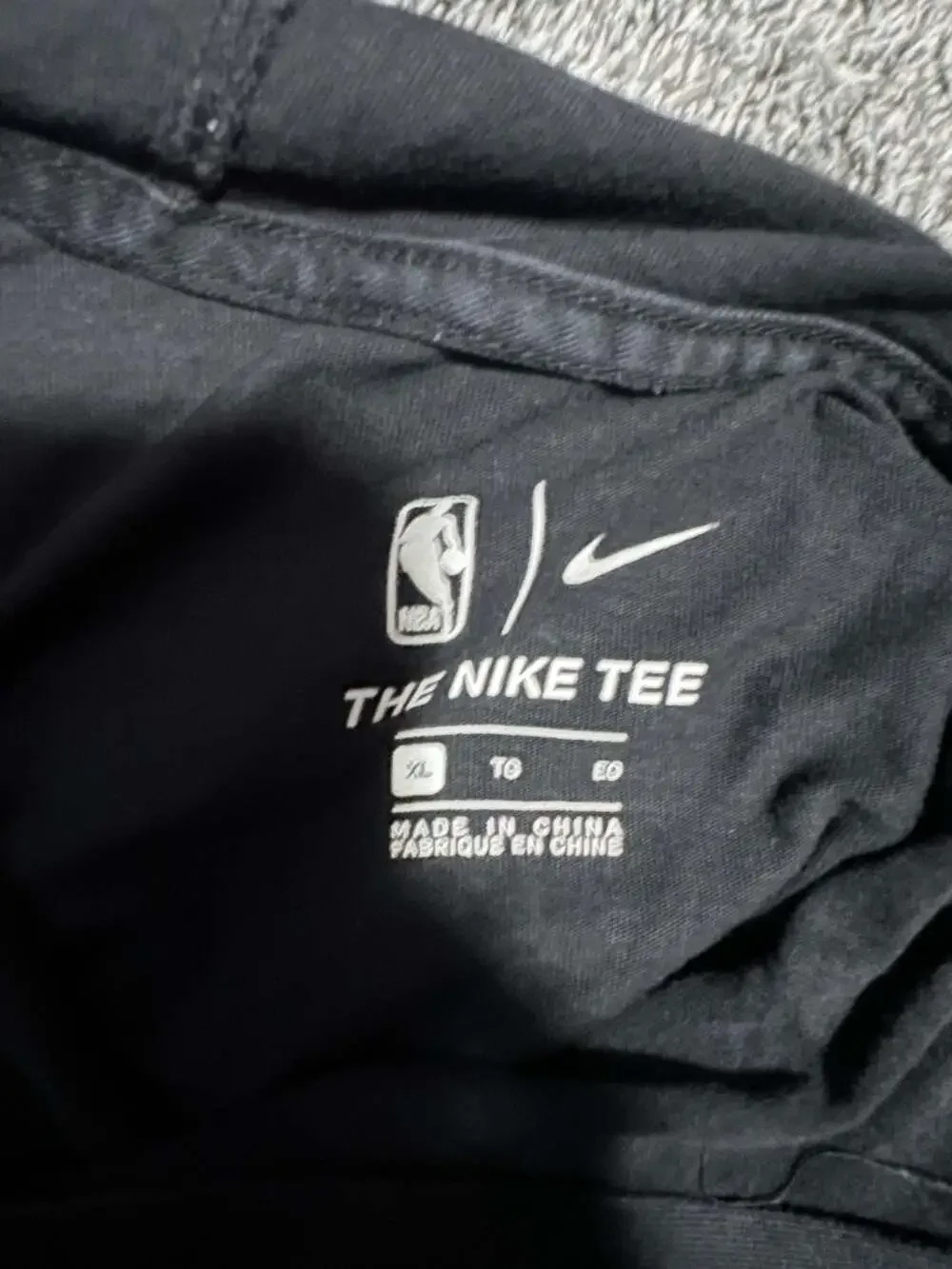 Nike Philadelphia 76ers NBA The Nike Tee Short Sleeve Hoodie Black XL